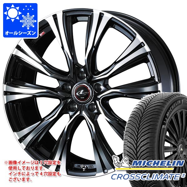 オールシーズン 225/45R17 94Y XL ミシュラン クロスクライメート3 レオニス VR 7.0-17 タイヤホイール4本セット｜タイヤマックス