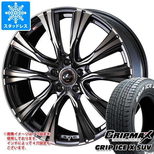【タイヤ交換対象】スタッドレスタイヤ グリップマックス グリップアイスエックス SUV 225/70R16 103Q ホワイトレター ＆ レオニス VR 6.5-16 タイヤホイール4本セット225/70-16 GRIP MAX GRIP ICE X SUV WL｜タイヤマックス 88,275円
