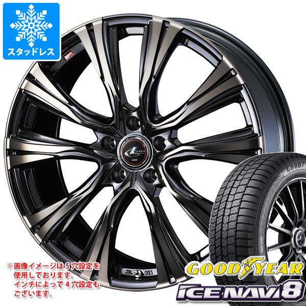 【タイヤ交換対象】スタッドレスタイヤ グッドイヤー アイスナビ8 215/60R16 95Q ＆ レオニス VR 6.5-16 タイヤホイール4本セット215/60-16 GOODYEAR ICE NAVI 8