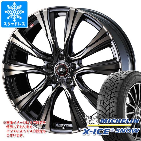 【タイヤ交換対象】スタッドレスタイヤ ミシュラン エックスアイススノー 185/65R15 92T XL ＆ レオニス VR タイヤホイール4本セット185/65-15 MICHELIN X-ICE SNOW