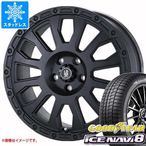 【タイヤ交換対象】スタッドレスタイヤ グッドイヤー アイスナビ8 165/55R14 72Q ＆ ラ・ストラーダ アヴェンチュラ 4.5-14 タイヤホイール4本セット165/55-14 GOODYEAR ICE NAVI 8