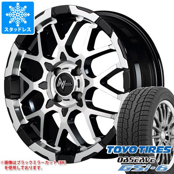 【タイヤ交換対象】ライズ用 スタッドレス トーヨー オブザーブ GSi-6 215/70R16 100Q ナイトロパワー M28 バレット タイヤホイール4本セット｜タイヤマックス