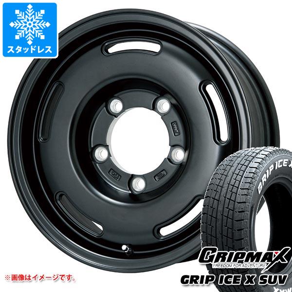 【タイヤ交換対象】5本セット ジムニーシエラ JB74W用 スタッドレス グリップマックス グリップアイスエックス SUV 185/85R16 105/103N ホワイトレター プレミックス プディン タイヤホイール5本セット