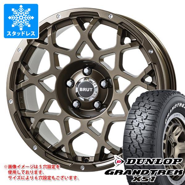 【タイヤ交換対象】スタッドレスタイヤ ダンロップ グラントレック XS1 215/70R16 100/97N ホワイトレター & ブルート BR-55 6.5-16 タイヤホイール4本セット215/70-16 DUNLOP GRANDTREK XS1|タイヤマックス
