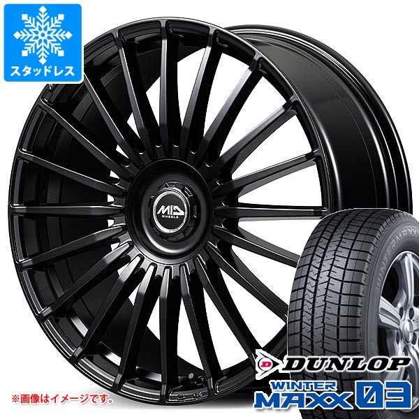 【タイヤ交換対象】トヨタ 40系アルファード用 スタッドレス ダンロップ ウインターマックス03 WM03 225/60R18 100Q MID エクスクルーシブ 020F タイヤホイール4本セット
