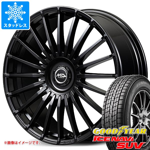 【タイヤ交換対象】トヨタ 40系アルファード用 スタッドレス グッドイヤー アイスナビ SUV 225/60R18 100Q MID エクスクルーシブ 020F タイヤホイール4本セット