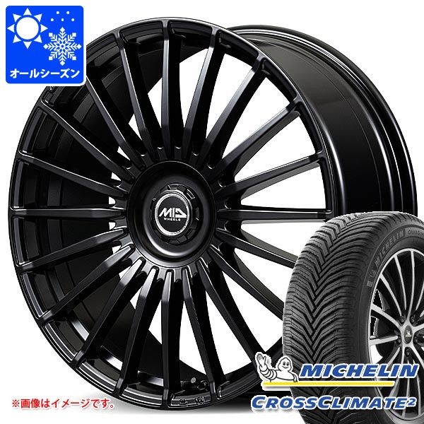 【タイヤ交換対象】トヨタ 40系アルファード用 オールシーズンタイヤ ミシュラン クロスクライメート2 225/60R18 104W XL MID エクスクルーシブ 020F 8.0-18 タイヤホイール4本セット