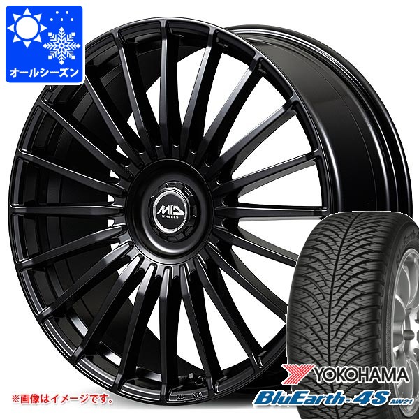 【タイヤ交換対象】トヨタ 40系アルファード用 オールシーズンタイヤ ヨコハマ ブルーアース4S AW21 225/60R18 104V XL MID エクスクルーシブ 020F 8.0-18 タイヤホイール4本セット|タイヤマックス