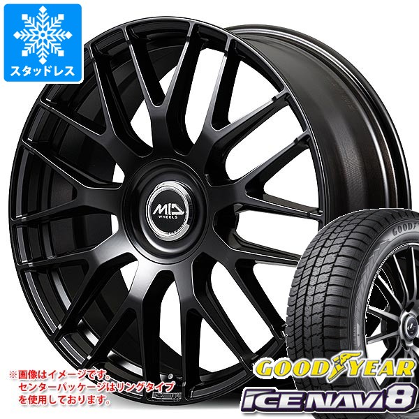 【タイヤ交換対象】トヨタ 40系アルファード用 スタッドレス グッドイヤー アイスナビ8 225/60R18 100Q MID エクスクルーシブ 029M タイヤホイール4本セット|タイヤマックス