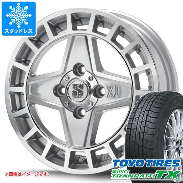 【タイヤ交換対象】スズキ ハスラー用 スタッドレス トーヨー ウィンタートランパス TX 165/65R14 79Q MLJ エクストリームJ クアッド タイヤホイール4本セット