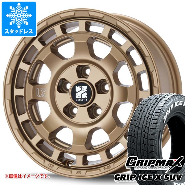 【タイヤ交換対象】トヨタ RAV4 50系用 スタッドレス グリップマックス グリップアイスエックス SUV 225/70R16 103Q ホワイトレター MLJ エクストリームJ サバンザ タイヤホイール4本セット 81,510円