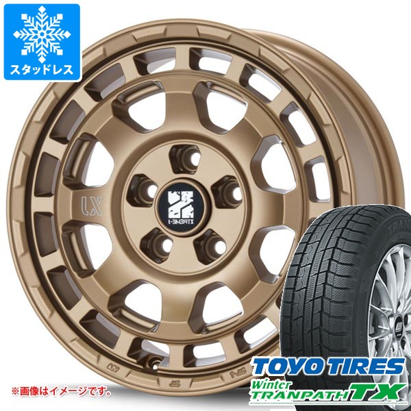 【タイヤ交換対象】スタッドレスタイヤ トーヨー ウィンタートランパス TX 215/70R16 100Q ＆ MLJ エクストリームJ サバンザ 7.0-16 タイヤホイール4本セット215/70-16 TOYO Winter TRANPATH TX