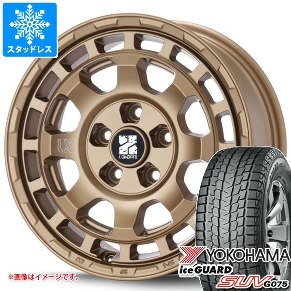 【タイヤ交換対象】トヨタ RAV4 50系用 スタッドレス ヨコハマ アイスガード SUV G075 235/70R16 106Q MLJ エクストリームJ サバンザ タイヤホイール4本セット