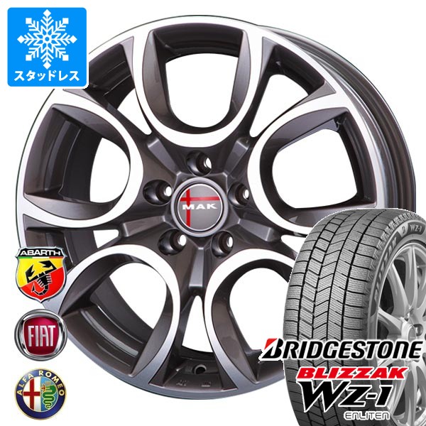 【タイヤ交換対象】アルファロメオ ジュリエッタ用 スタッドレス ブリヂストン ブリザック WZ-1 225/45R17 91Q MAK トリノ タイヤホイール4本セット|タイヤマックス