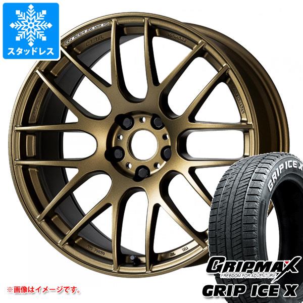 【タイヤ交換対象】プリウス 60系用 スタッドレス グリップマックス グリップアイスエックス 195/60R17 90T ホワイトレター ワーク エモーション M8R タイヤホイール4本セット｜タイヤマックス