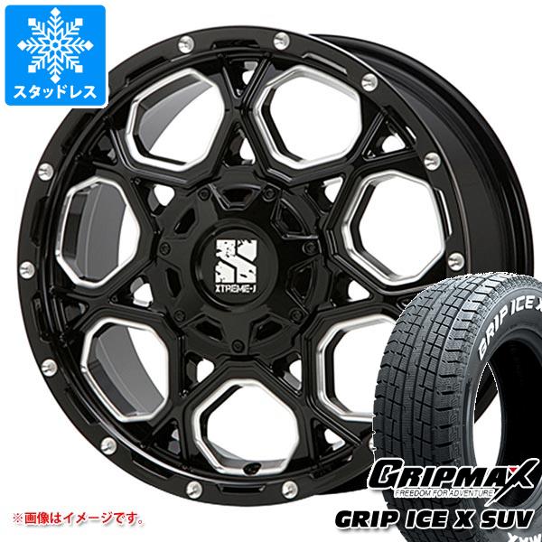 【タイヤ交換対象】スタッドレスタイヤ グリップマックス グリップアイスエックス SUV 225/65R17 102T ホワイトレター ＆ MLJ エクストリームJ XJ06 7.0-17 タイヤホイール4本セット225/65-17 GRIP MAX GRIP ICE X SUV WL