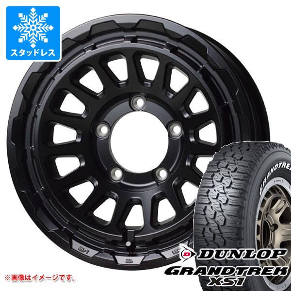 【タイヤ交換対象】5本セット ジムニー用 スタッドレス ダンロップ グラントレック XS1 185/85R16 105/103L LT ホワイトレター バークレイハードロック リザード タイヤホイール5本セット