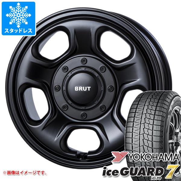 【タイヤ交換対象】T31エクストレイル用 スタッドレス ヨコハマ アイスガードセブン iG70 215/65R16 98Q ブルート BR-33 タイヤホイール4本セット
