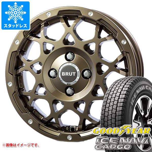 【タイヤ交換対象】サクシード プロボックス 160系用 スタッドレス グッドイヤー アイスナビカーゴ 155/80R14 88/86N ブルート BR-55 タイヤホイール4本セット|タイヤマックス
