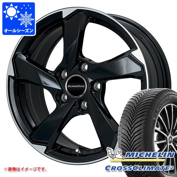 【タイヤ交換対象】VW ポロ AWC系用 オールシーズンタイヤ ミシュラン クロスクライメート2 195/55R16 91V XL ユーロアクシス クロスエッジ タイヤホイール4本セット