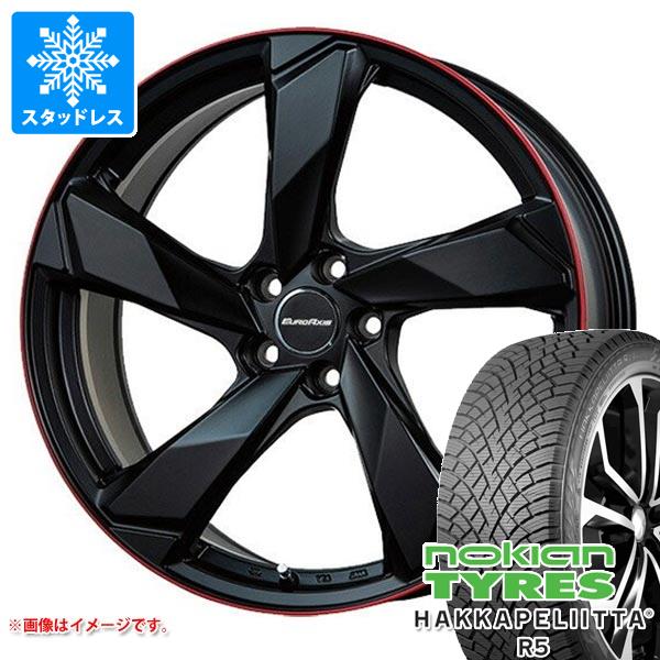 【タイヤ交換対象】アウディ Q3 F3系用 スタッドレス ノキアン ハッカペリッタ R5 SUV 235/55R18 104R XL ユーロアクシス クロスエッジ タイヤホイール4本セット｜タイヤマックス