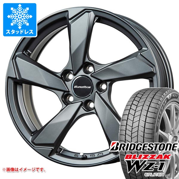 【タイヤ交換対象】VW T-クロス C1DKR用 スタッドレス ブリヂストン ブリザック WZ-1 215/45R18 89Q 2025年10月発売サイズ ユーロアクシス クロスエッジ タイヤホイール4本セット|タイヤマックス