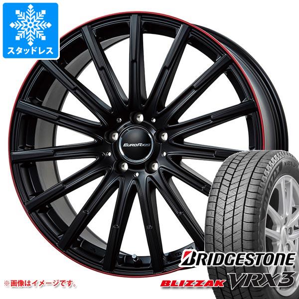 【タイヤ交換対象】メルセデスベンツ W206 AMG C43用 スタッドレス ブリヂストン ブリザック VRX3 245/45R18 100Q XL ユーロアクシス エアフルト タイヤホイール4本セット