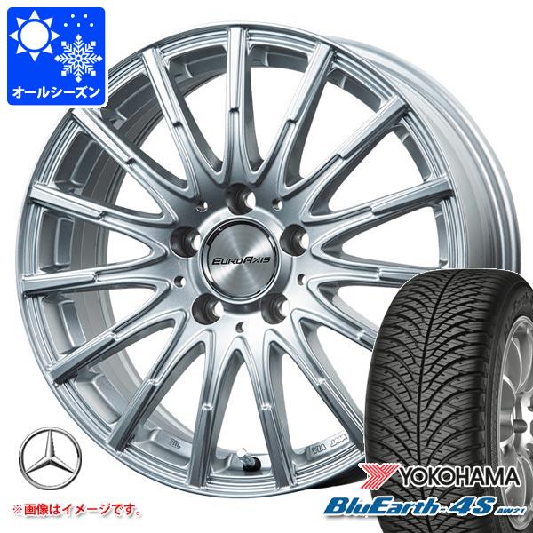【タイヤ交換対象】メルセデスベンツ X247 GLBクラス用 オールシーズンタイヤ ヨコハマ ブルーアース4S AW21 225/60R17 103V XL ユーロアクシス エアフルト タイヤホイール4本セット