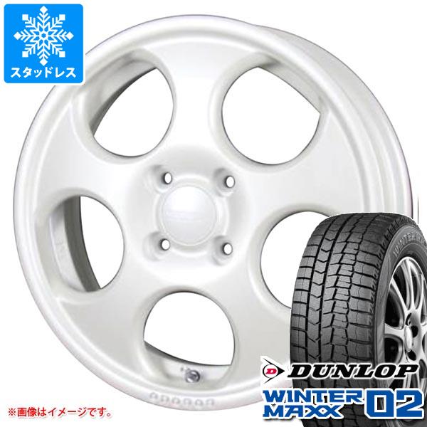【タイヤ交換対象】タフト LA900系用 スタッドレス ダンロップ ウインターマックス02 WM02 165/65R15 81Q MLJ ハイペリオン ポポロ タイヤホイール4本セット