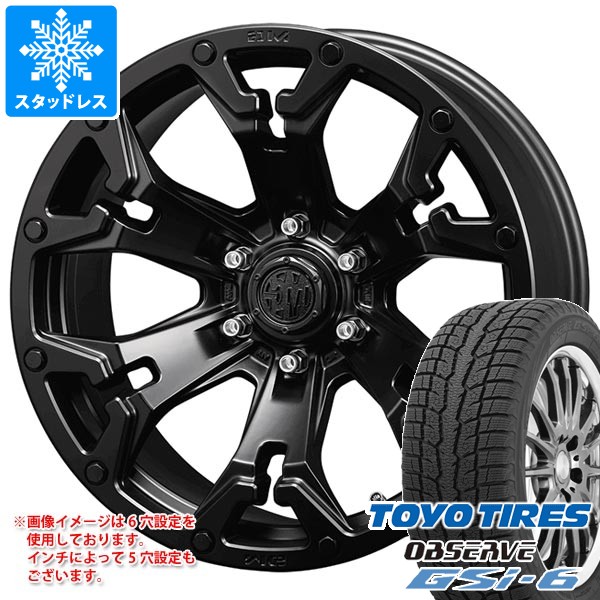 【タイヤ交換対象】ジープ ラングラー JK/JL系用 スタッドレス トーヨー オブザーブ GSi-6 265/70R17 115Q クリムソン MG ゴーレム タイヤホイール4本セット|タイヤマックス