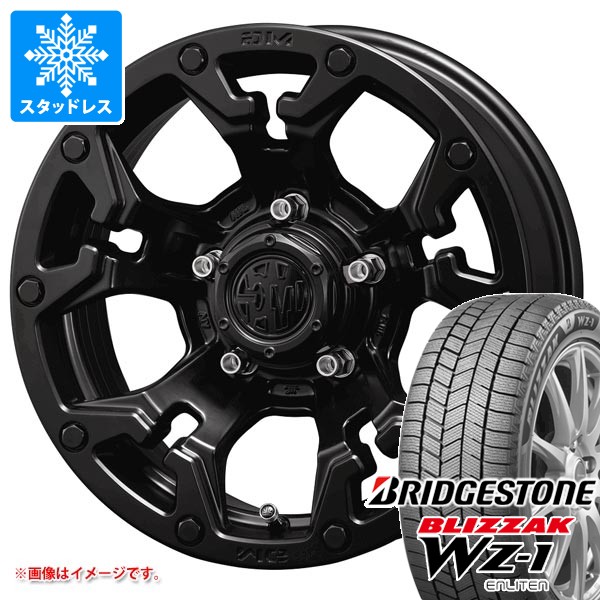 【タイヤ交換対象】5本セット スズキ ジムニー用 スタッドレス ブリヂストン ブリザック WZ-1 175/80R16 91Q 2025年10月発売サイズ クリムソン MG ゴーレム タイヤホイール5本セット|タイヤマックス