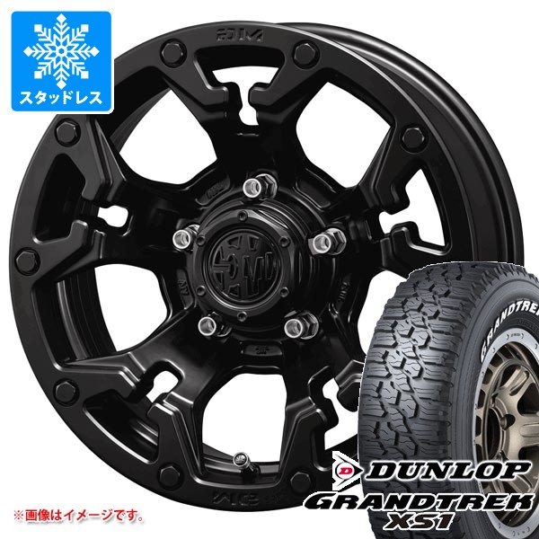 【タイヤ交換対象】ジムニーシエラ JB74W用 スタッドレス ダンロップ グラントレック XS1 LT215/70R16 100/97N ホワイトレター クリムソン MG ゴーレム タイヤホイール4本セット｜タイヤマックス