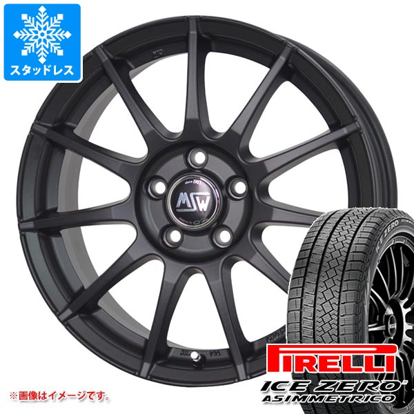 【タイヤ交換対象】BMW F44 2シリーズ用 スタッドレス ピレリ アイスゼロアシンメトリコ 225/40R18 92H XL OZ MSW 85-2 タイヤホイール4本セット