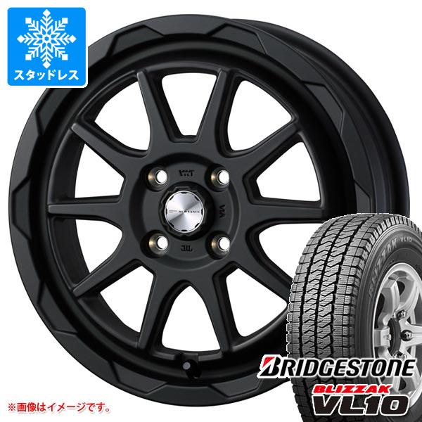 【タイヤ交換対象】キャリイ DA16T用 スタッドレス ブリヂストン ブリザック VL10 145/80R12 80/78N (145R12 6PR相当) マッドヴァンス06 タイヤホイール4本セット|タイヤマックス
