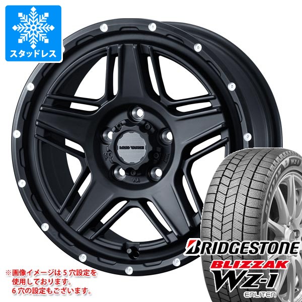【タイヤ交換対象】ミツビシ エクリプスクロス GK系用 スタッドレス ブリヂストン ブリザック WZ-1 225/65R17 102Q マッドヴァンス07 タイヤホイール4本セット|タイヤマックス