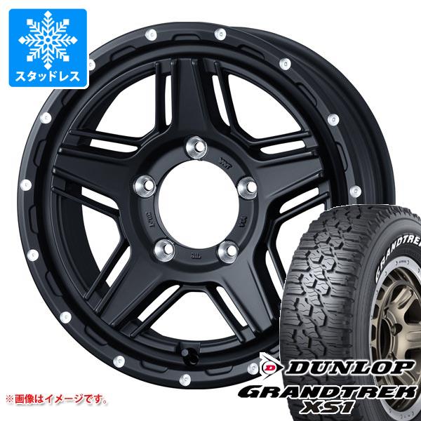 【タイヤ交換対象】ジムニー用 スタッドレス ダンロップ グラントレック XS1 185/85R16 105/103L LT ホワイトレター マッドヴァンス07 タイヤホイール4本セット|タイヤマックス