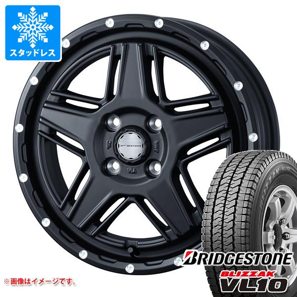 【タイヤ交換対象】ハイゼットトラック S500系用 スタッドレス ブリヂストン ブリザック VL10 145/80R12 80/78N (145R12 6PR相当) マッドヴァンス07 タイヤホイール4本セット｜タイヤマックス