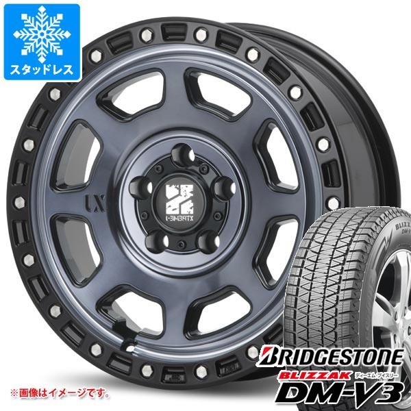 【タイヤ交換対象】デリカD5用 スタッドレス ブリヂストン ブリザック DM-V3 225/65R17 102Q MLJ エクストリームJ XJ07 タイヤホイール4本セット