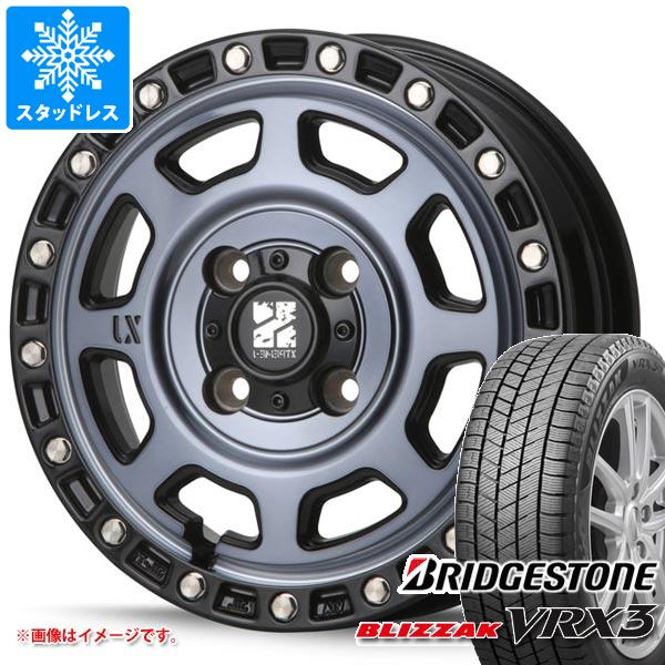 【タイヤ交換対象】エブリイワゴン DA17W用 スタッドレス ブリヂストン ブリザック VRX3 155/70R13 75Q MLJ エクストリームJ XJ07 タイヤホイール4本セット｜タイヤマックス