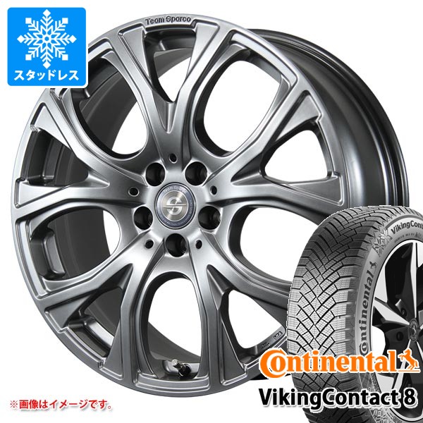 【タイヤ交換対象】メルセデスベンツ C236 CLEクラス用 スタッドレス コンチネンタル バイキングコンタクト8 245/40R19 98T XL チームスパルコ ベネージュ タイヤホイール4本セット