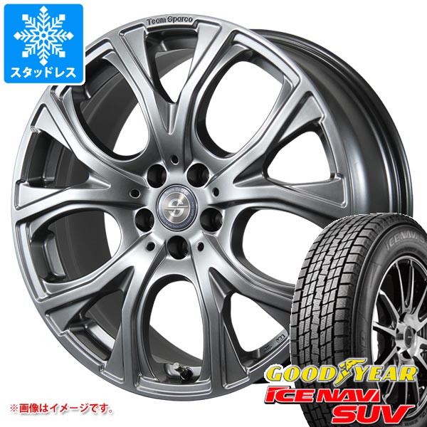 【タイヤ交換対象】ボルボ XC60 DD/DB系用 スタッドレス グッドイヤー アイスナビ SUV 235/65R17 108Q XL チームスパルコ ベネージュ タイヤホイール4本セット