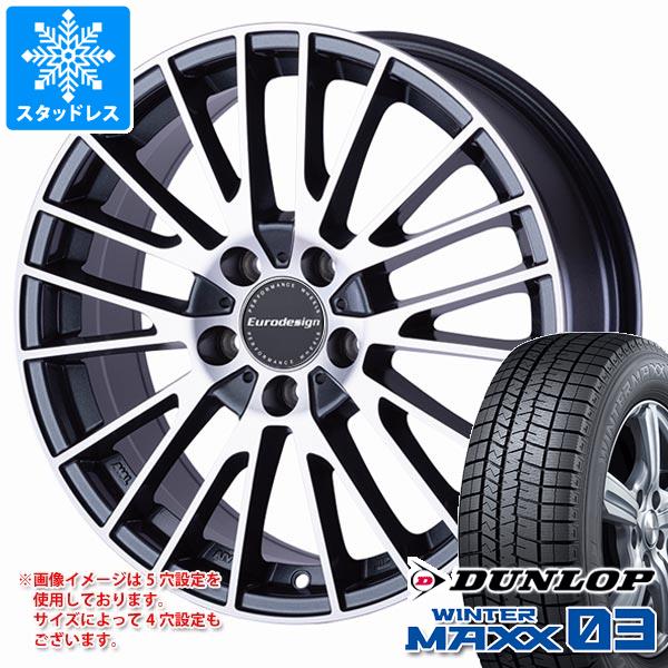 プジョー 508 R8系用 スタッドレス ダンロップ ウインターマックス03 WM03 215/55R17 94Q ユーロデザイン カルヴァー タイヤホイール4本セット｜タイヤマックス