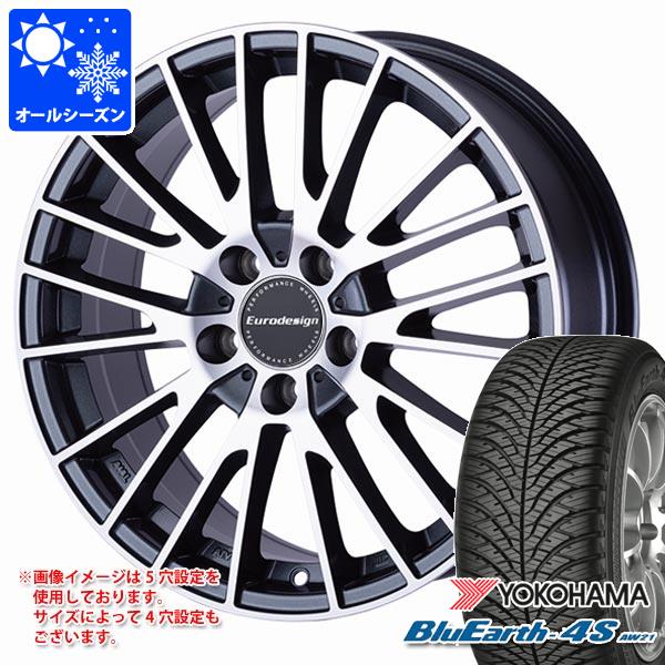 【タイヤ交換対象】シトロエン DS4 B7系用 オールシーズンタイヤ ヨコハマ ブルーアース4S AW21 215/60R16 99H XL ユーロデザイン カルヴァー タイヤホイール4本セット｜タイヤマックス 89,430円
