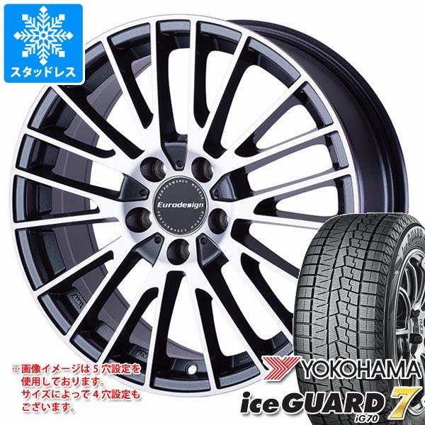【タイヤ交換対象】ボルボ EX40 XE系用 スタッドレス ヨコハマ アイスガードセブン iG70 235/50R19 103Q XL ユーロデザイン カルヴァー タイヤホイール4本セット