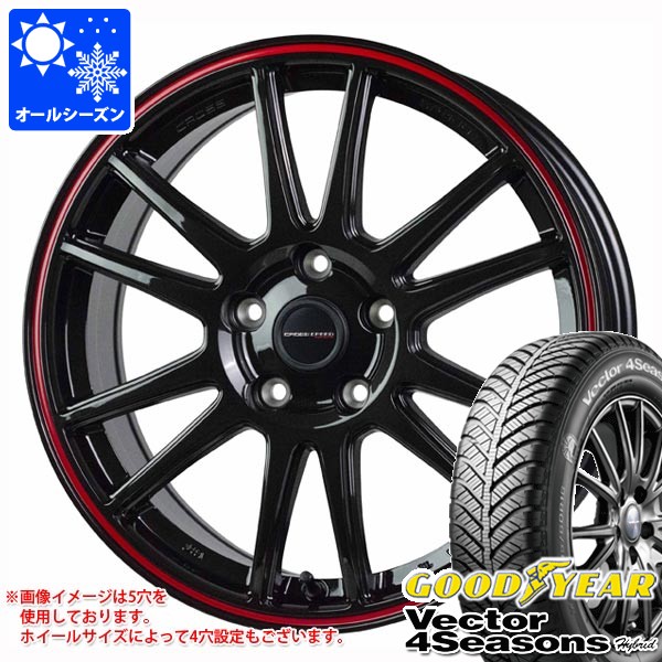 オールシーズン 175/60R16 82H グッドイヤー ベクター 4シーズンズ ハイブリッド クロススピード ハイパーエディション CR6 6.0-16 タイヤホイール4本セット|タイヤマックス