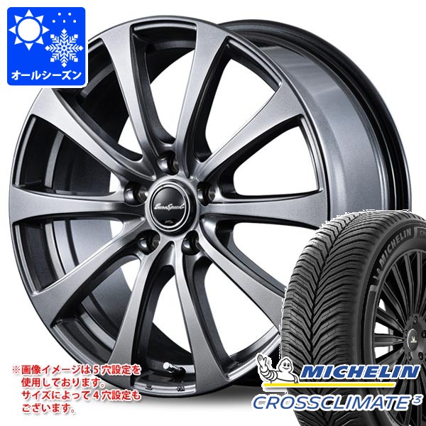 オールシーズン 215/50R17 95W XL ミシュラン クロスクライメート3 MIDホイールズ G10 7.0-17 タイヤホイール4本セット|タイヤマックス
