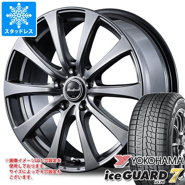 【タイヤ交換対象】スタッドレスタイヤ ヨコハマ アイスガードセブン iG70 185/60R16 86Q & MID ホイールズ G10 6.0-16 タイヤホイール4本セット185/60-16 YOKOHAMA iceGUARD 7 iG70|タイヤマックス