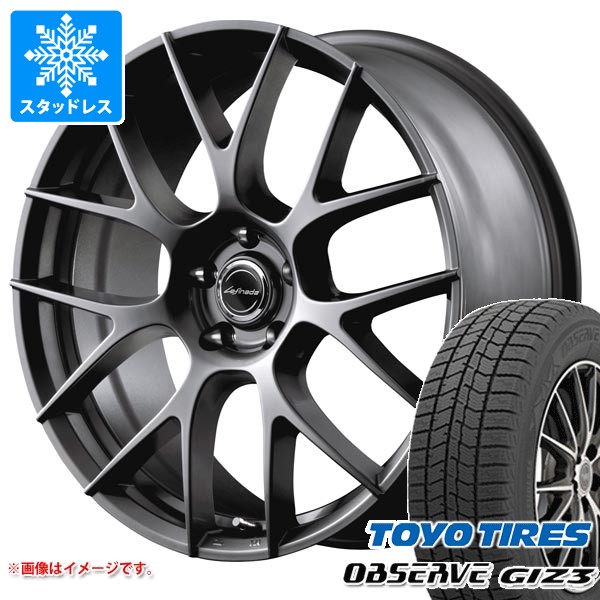 【タイヤ交換対象】トヨタ 40系アルファード用 スタッドレス トーヨー オブザーブ ギズ3 225/60R18 100Q レフィナーダ モーション3 タイヤホイール4本セット｜タイヤマックス 128,300円