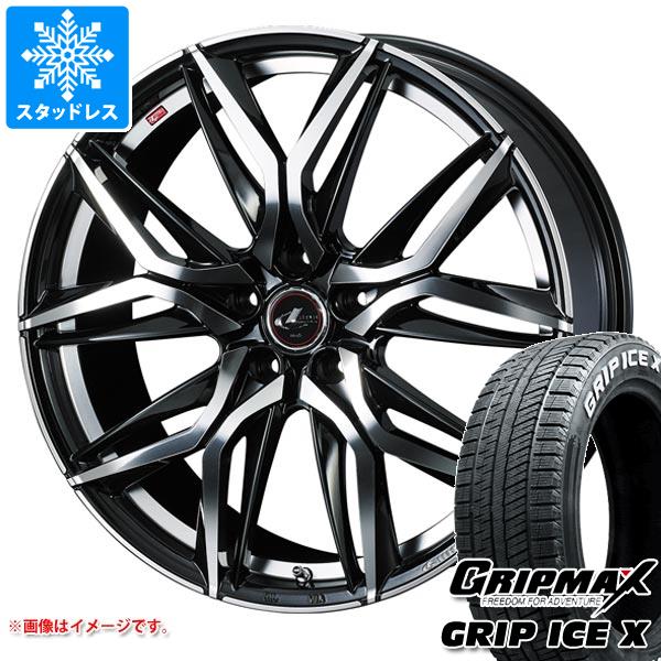 【タイヤ交換対象】スタッドレスタイヤ グリップマックス グリップアイスエックス 195/65R16 92T ホワイトレター ＆ レオニス LM 6.0-16 タイヤホイール4本セット195/65-16 GRIP MAX GRIP ICE X WL