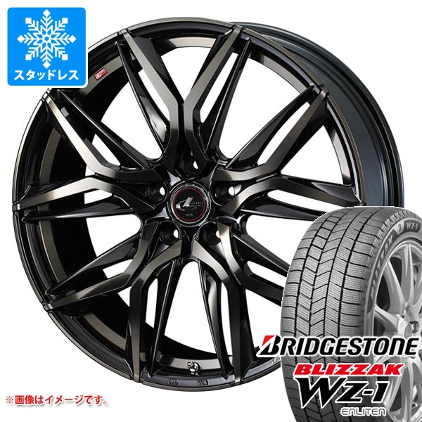【タイヤ交換対象】スタッドレスタイヤ ブリヂストン ブリザック WZ-1 195/65R16 92Q ＆ レオニス LM 6.0-16 タイヤホイール4本セット195/65-16 BRIDGESTONE BLIZZAK WZ-1